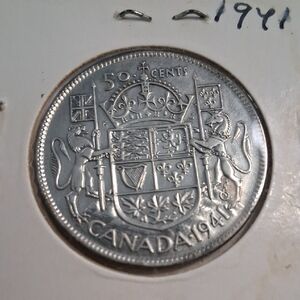 1941 Canadian FIFTY CENT PIECE